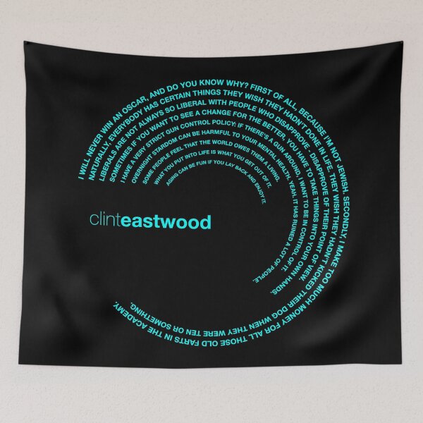 Item preview, Clint Eastwood quotes. (aqua) designed and sold by CMYKStudio.