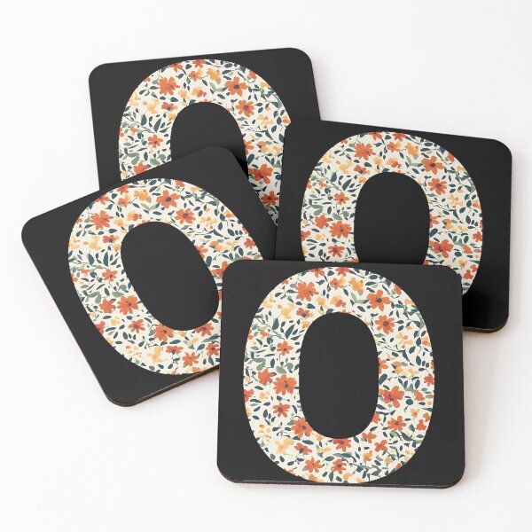 Item preview, A vintage flower pattern filling the letter o designed and sold by studio468.