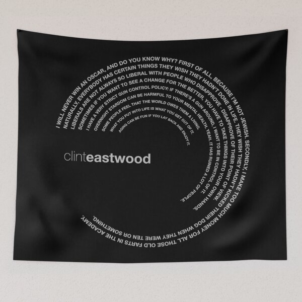 Item preview, Clint Eastwood quotes. (silver) designed and sold by CMYKStudio.