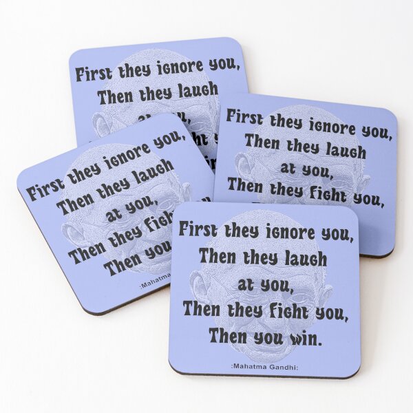 Item preview, Gandhi Quote, Then You Win designed and sold by Brad Chambers.