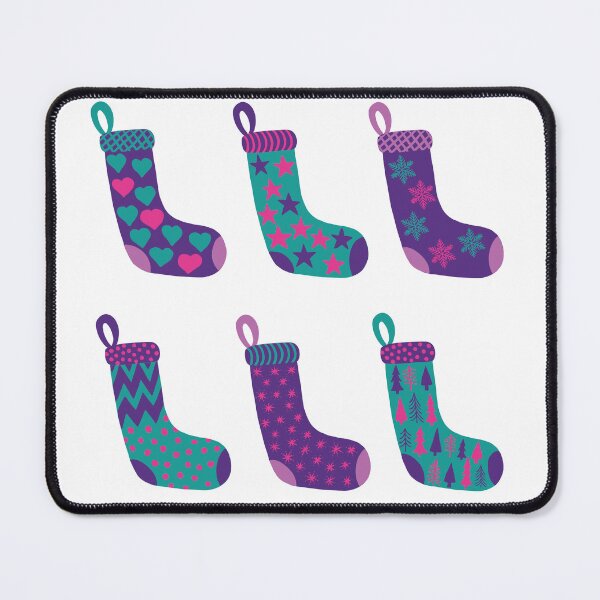 Item preview, Modern Aqua, Violet and Magenta Pink Christmas Stockings designed and sold by MoorePatterns.