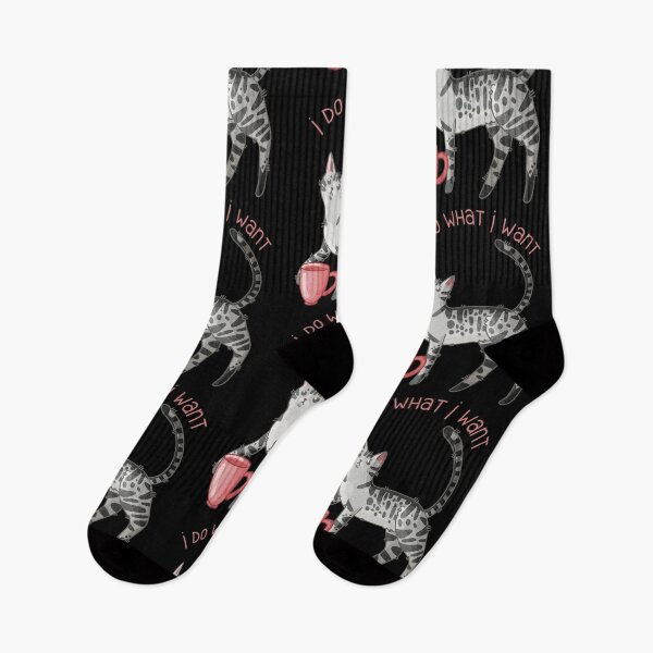 Item preview, I do what I want - Silver Tabby cat - Gifts for Cat lovers designed and sold by FelineEmporium.