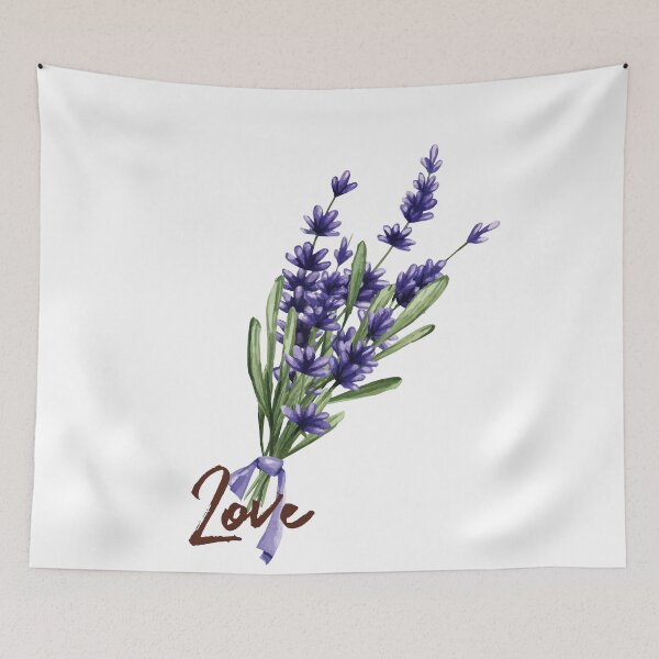 Item preview, Lavender watercolor love designed and sold by stripedcarpet.