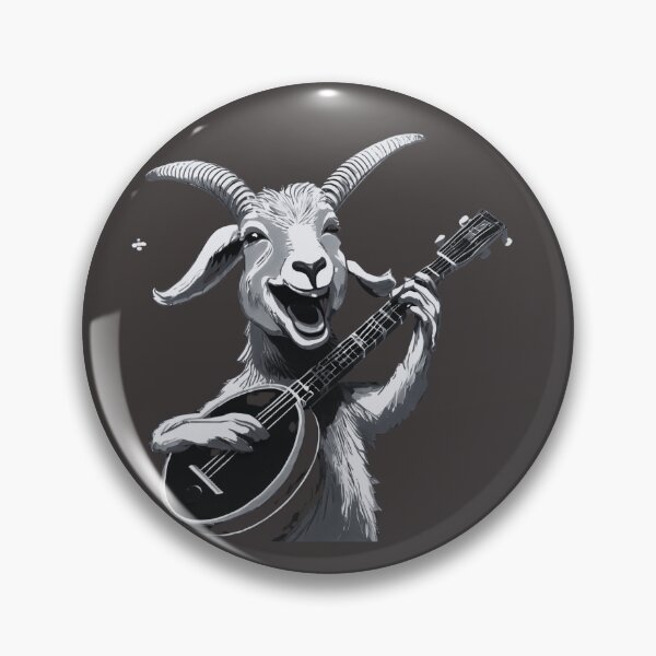 Item preview, Happy Goat Playing the Banjo designed and sold by Urban-Celt.