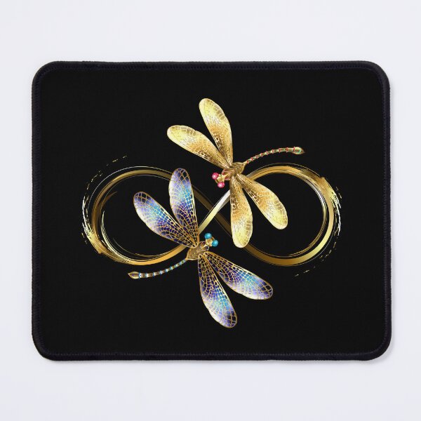 Item preview, Infinity with Two Golden Dragonflies designed and sold by Blackmoon9.