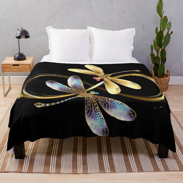 Item preview, Infinity with Two Golden Dragonflies designed and sold by Blackmoon9.