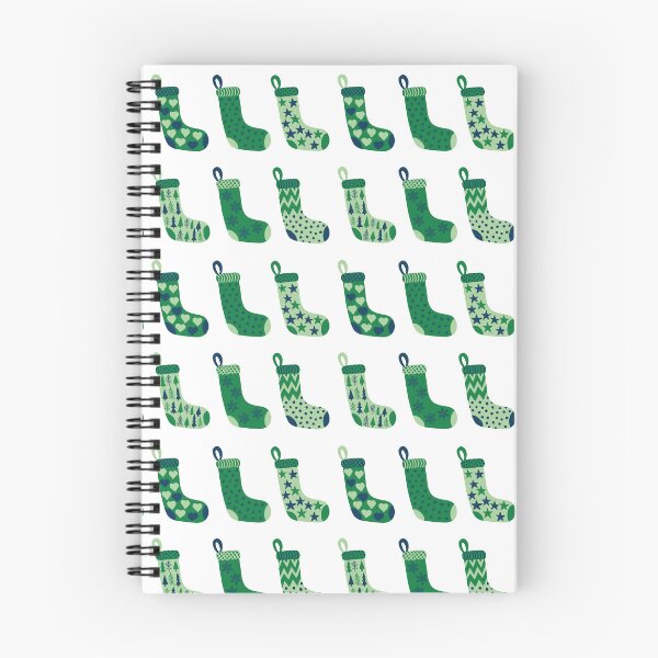 Item preview, Modern Forest Green and Navy Christmas Stockings designed and sold by MoorePatterns.