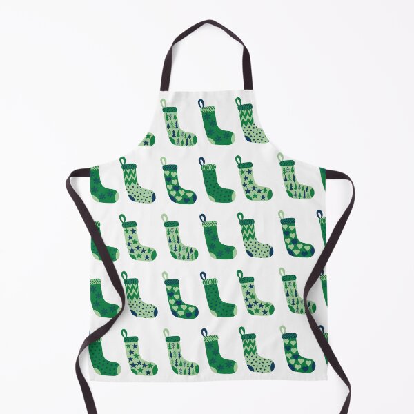 Item preview, Modern Forest Green and Navy Christmas Stockings designed and sold by MoorePatterns.