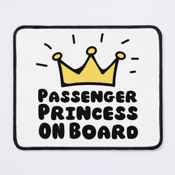Item preview, passenger princess on board with a queen crown| passenger princess designed and sold by Happiness-pills.
