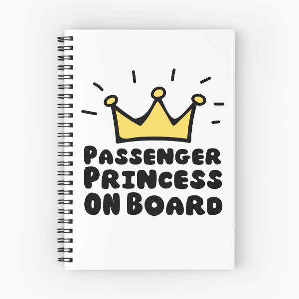 Item preview, passenger princess on board with a queen crown| passenger princess designed and sold by Happiness-pills.