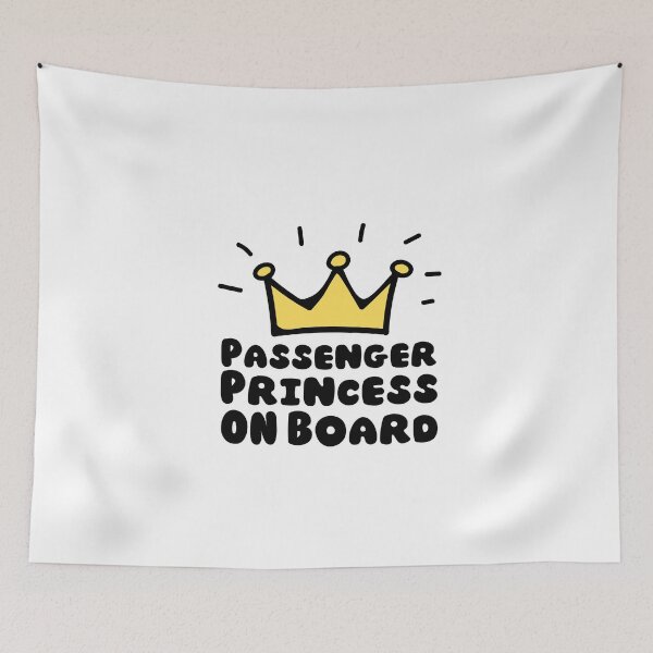 Item preview, passenger princess on board with a queen crown| passenger princess designed and sold by Happiness-pills.