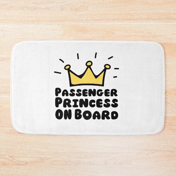 Item preview, passenger princess on board with a queen crown| passenger princess designed and sold by Happiness-pills.