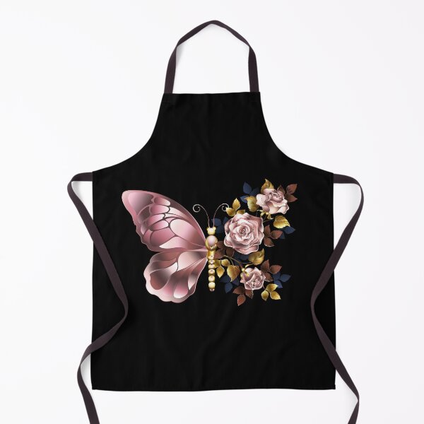 Item preview, Flower Butterfly with Pink Gold Roses designed and sold by Blackmoon9.