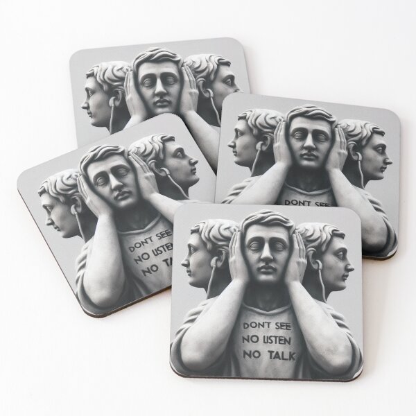 Item preview, A Tale of Silence and Awareness - No see- Not Talk - Not Listen  designed and sold by BlueGlam.