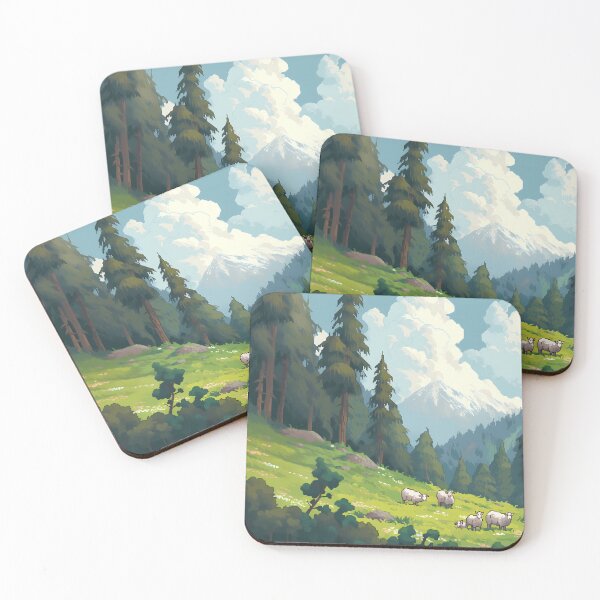 Item preview, Relaxing Anime Sheep field 2, pixel art- Easy going designed and sold by octoboobs.