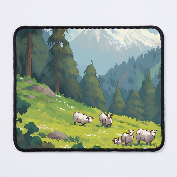 Artikelvorschau, Entspannender Anime Sheep Field 2, Pixelkunst – locker entworfen und verkauft von octoboobs.