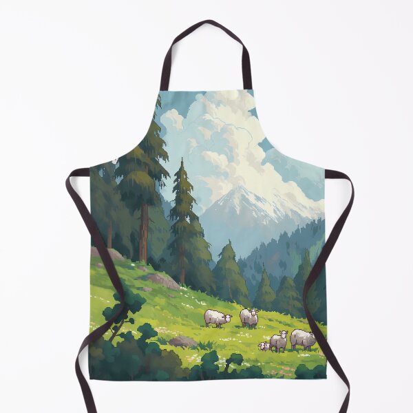 Item preview, Relaxing Anime Sheep field 2, pixel art- Easy going designed and sold by octoboobs.