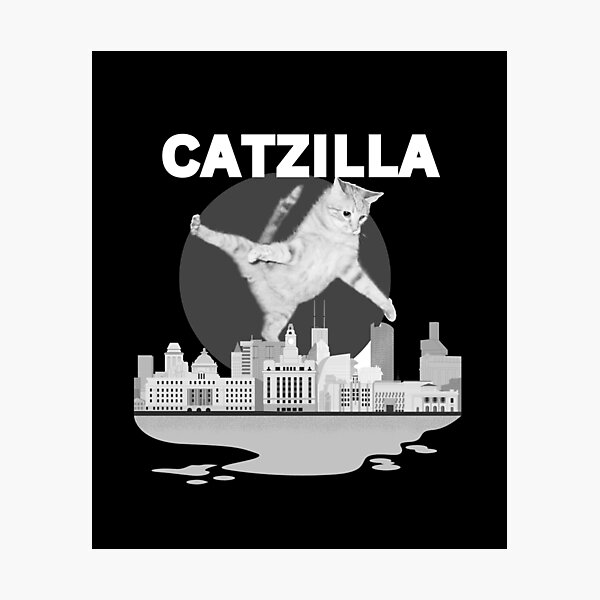 Item preview, Funny Retro Catzilla 03 designed and sold by creativerooney.