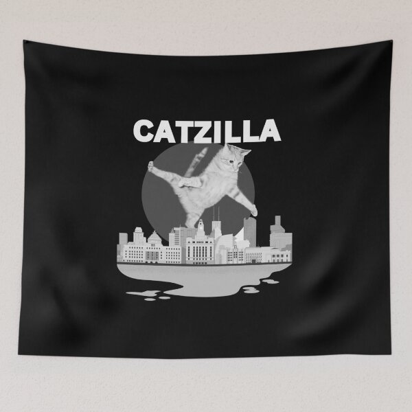 Item preview, Funny Retro Catzilla 03 designed and sold by creativerooney.
