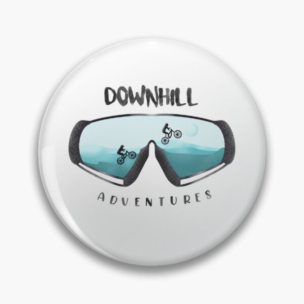 Item preview, Mountain Biking 'Downhill Adventures' Digital Art Sticker designed and sold by CreativeCanvas6.