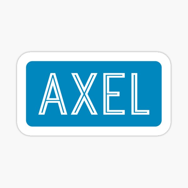 Vista previa del artículo con la obra «Nombre de Axel», diseñado y vendido por Jeallan Designs.