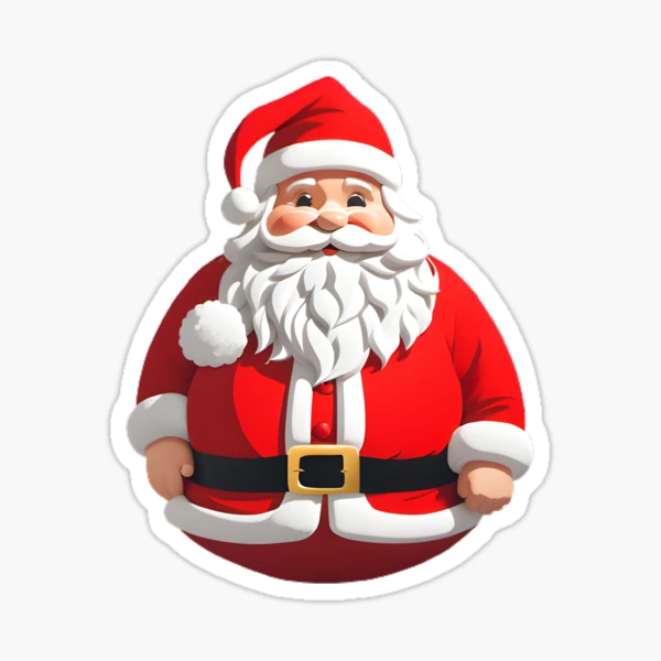 Xmas santa ball Sticker for Sale by mrlazypl