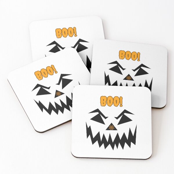 Item preview, Ghost face Halloween Cast,Boo Orange and white T-Shirt designed and sold by DeJuin.