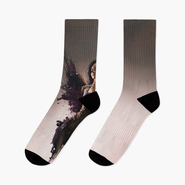 Item preview, Digital Artwork Dark Angel With Purple Wings designed and sold by ManuelAndreas.