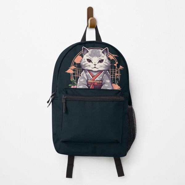 Item preview, Gray Cat in Kimono Japanese Style designed and sold by KitsuneYin.