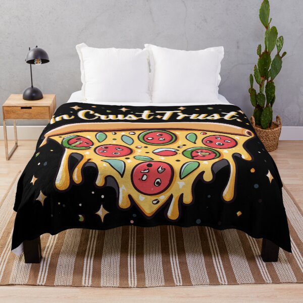 Item preview, In Crust We Trust Delicious Pizza Quote designed and sold by D3monic.