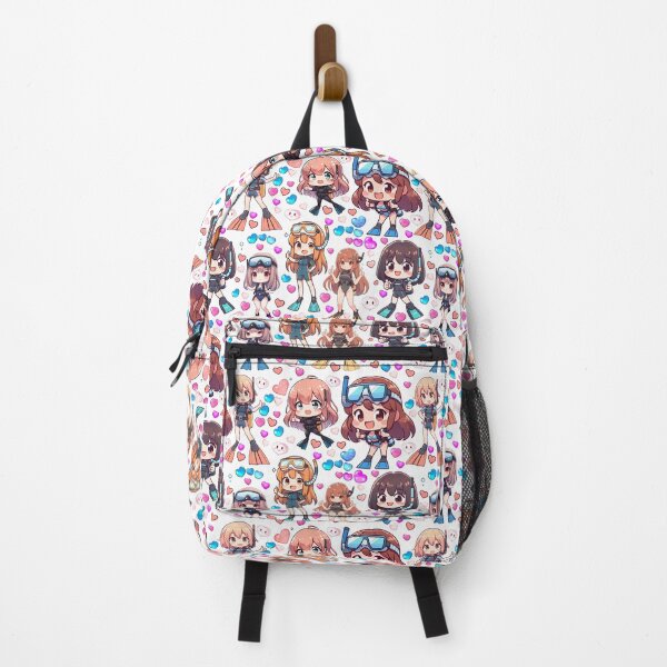 Item preview, Cute Scuba Diver Girls Anime Pattern designed and sold by andydavistech.