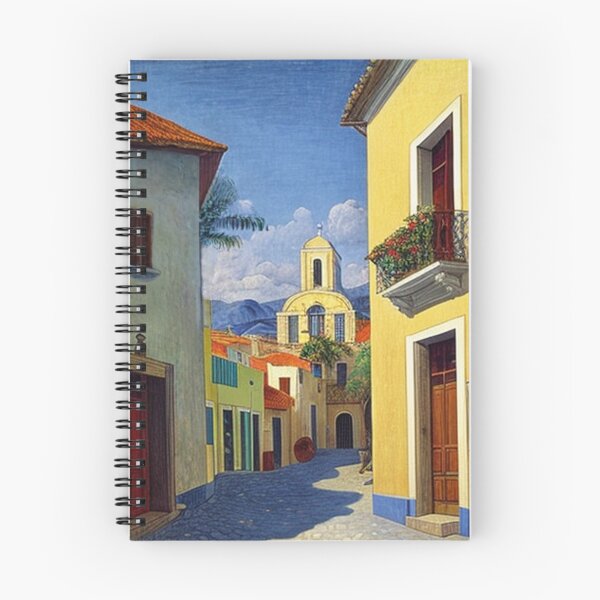 Item preview, Medieval town with cathedral painting  designed and sold by Meena-tta.