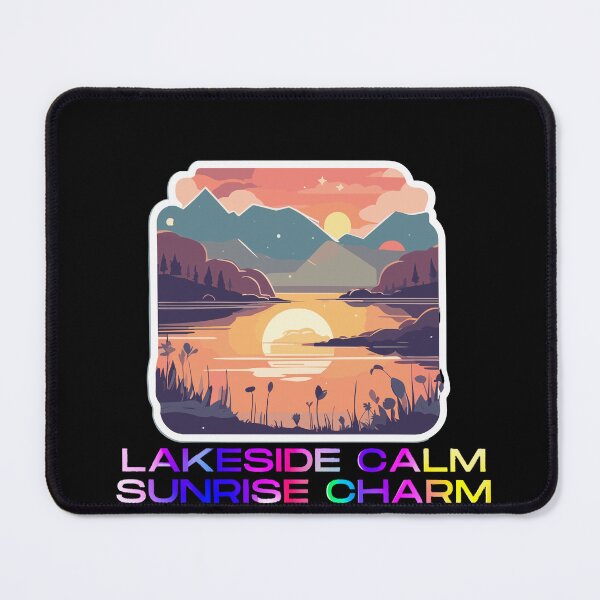 Item preview, Lakeside calm sunrise charm designed and sold by EnviroGuard.