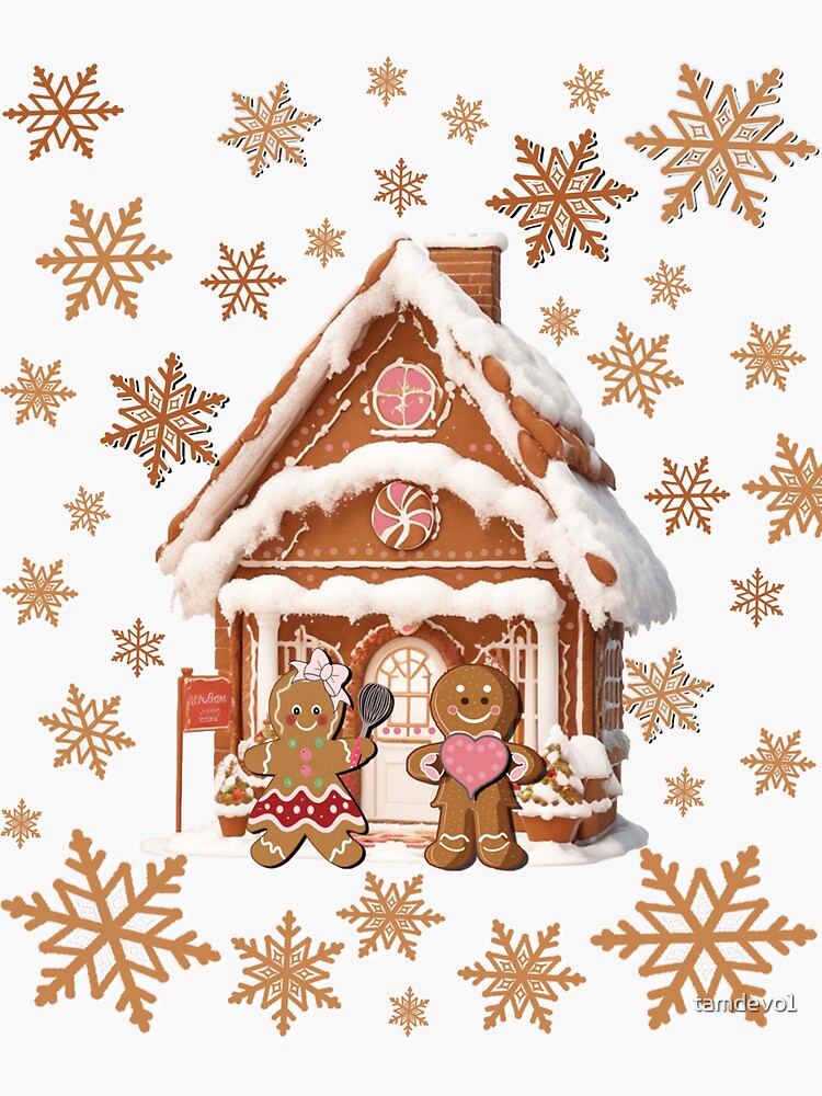 Gingerbread Houses in Pastel Vinyl