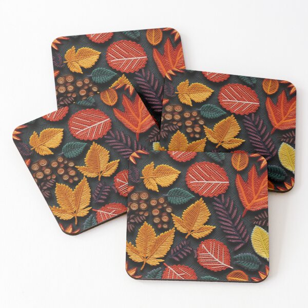 Item preview, Leaves of Change: Autumn Embroidery Delights designed and sold by shopfindingbeni.
