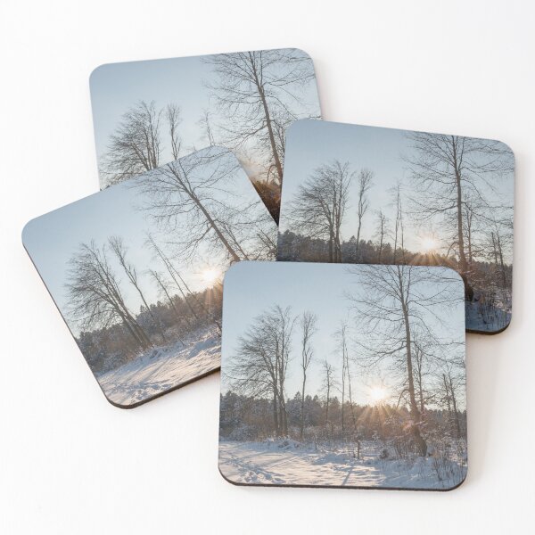 Item preview, Winter sunset by the snowy forest designed and sold by StohlerPhotos.