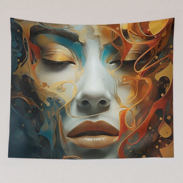 Item preview, Enigmatic Beauty: Abstract Dreams of a Woman designed and sold by Mullet Monkey.