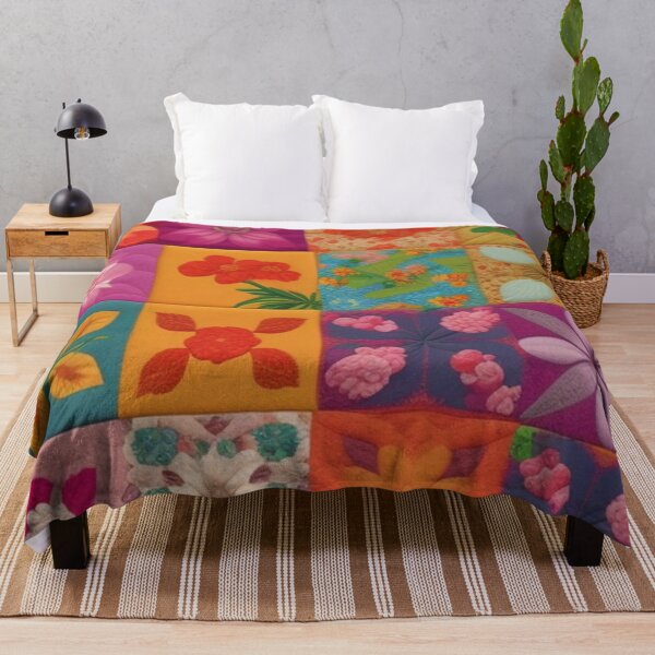 Aperçu de l'œuvre Patchwork coloré créée et vendue par Roxburylane.