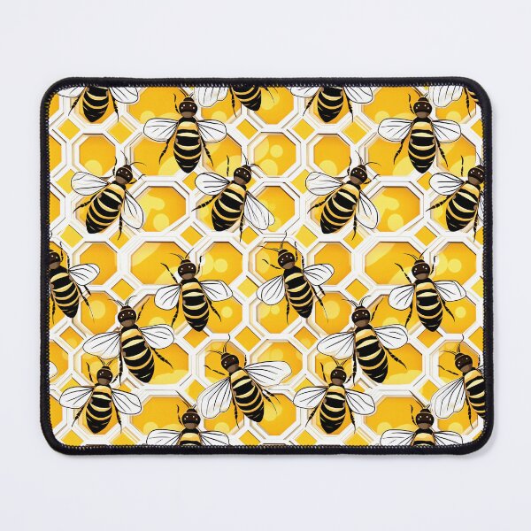 Item preview, Fun Bees in Honeycomb Hive Pattern designed and sold by madtoyman.