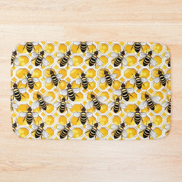Item preview, Fun Bees in Honeycomb Hive Pattern designed and sold by madtoyman.