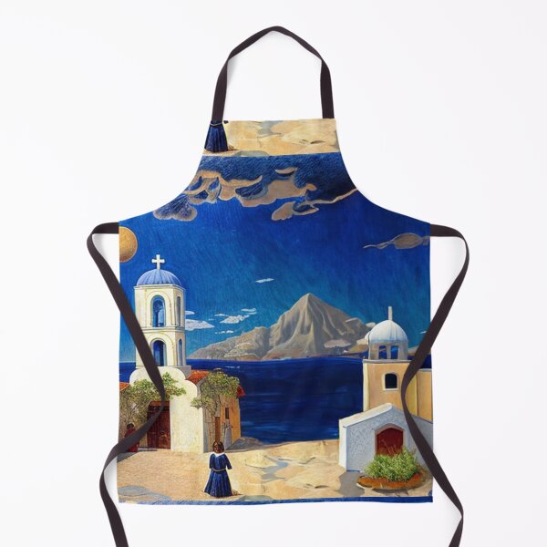 Item preview, Medieval town with cathedral and sea neoclassical style painting designed and sold by Meena-tta.