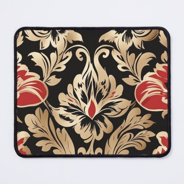 Item preview, a red and gold floral pattern designed and sold by Enga6.