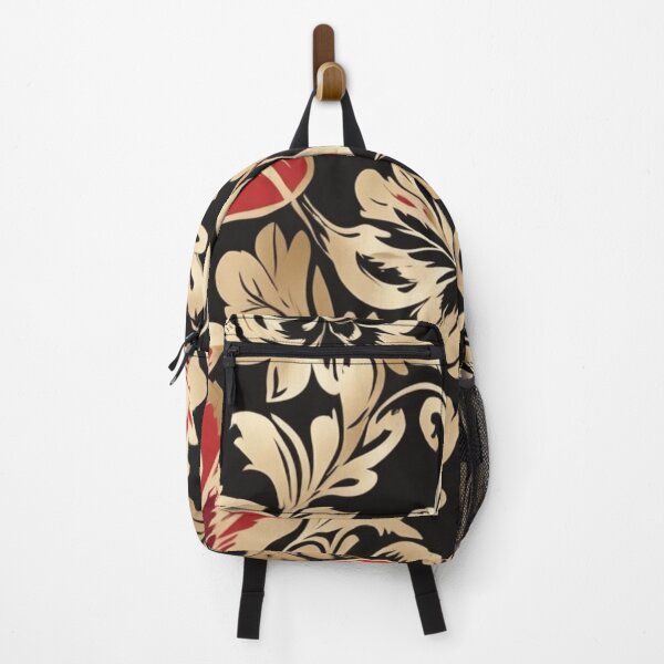 Item preview, a red and gold floral pattern designed and sold by Enga6.