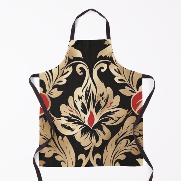 Item preview, a red and gold floral pattern designed and sold by Enga6.
