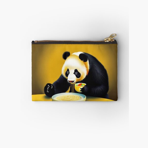 Item preview,  cute Panda bear eating a bowl of noodles yellow designed and sold by Meena-tta.