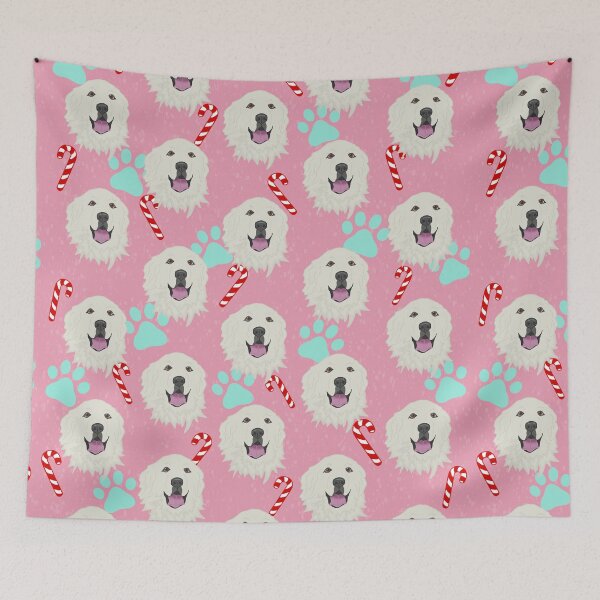 Item preview, Christmas Great Pyrenees Green Pattern designed and sold by KantstandyaC.