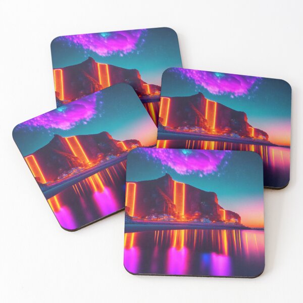 Item preview, A nighttime coastal town  designed and sold by M-Y-A-R-T-.