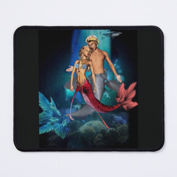 Item preview, Mermaid Brother Comforts his Little Sister designed and sold by Patricia Brown.