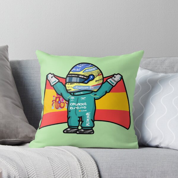 Item preview, Alonso with flag designed and sold by cerealbox-labs.