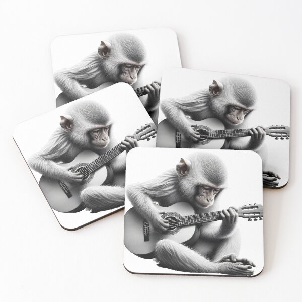 Item preview, Monkey Playing a Guitar designed and sold by MarleyVL.